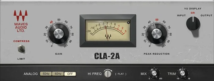 Waves CLA-2A Compressor / Limiter (Download) <br>Wrap Your Tracks in Classic Silky Smooth Compression