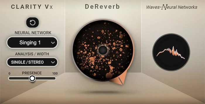 Waves Clarity Vx DeReverb	 (Download) <br>Use AI to Make Any Vocal Usable, No Matter the Room