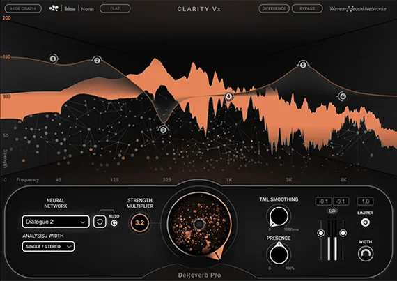 Waves Clarity Vx Pro (Download) <br>Remove Reverb from Voice with More Power, Precision & Control