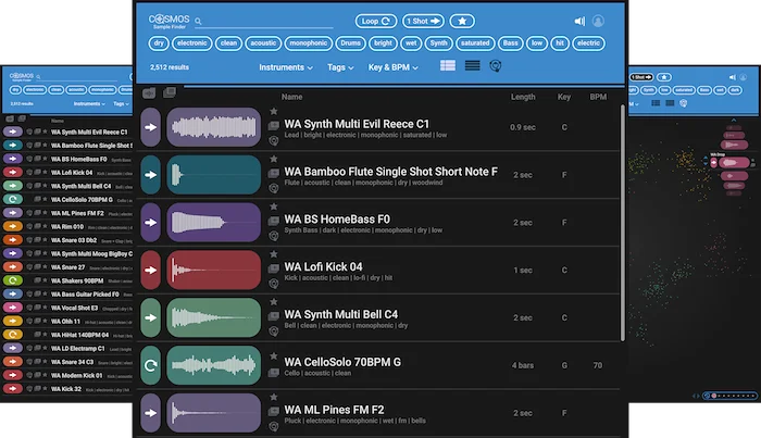 Waves COSMOS Sample Finder	 (Download) <br>Always Find the Right Samples for Your Tracks