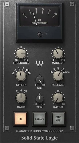 Waves SSL G-Master Buss Compressor	 (Download) <br>Colorful Compression: The Ultimate Glue for Your Groups and Mixes