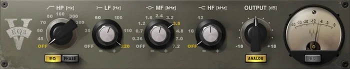Waves V-EQ3 (Download) <br>The Natural, Colorful Sound of the 70s