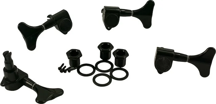 WD 2 Per Side Mini Bass Tuning Machines Black