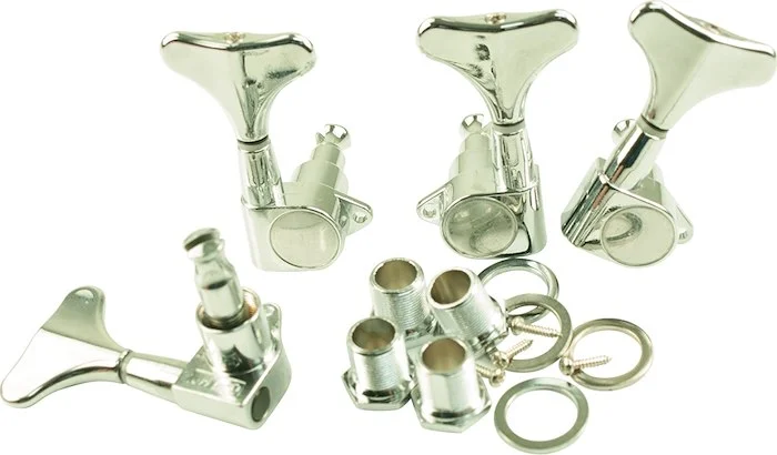 WD 2 Per Side Mini Bass Tuning Machines Chrome