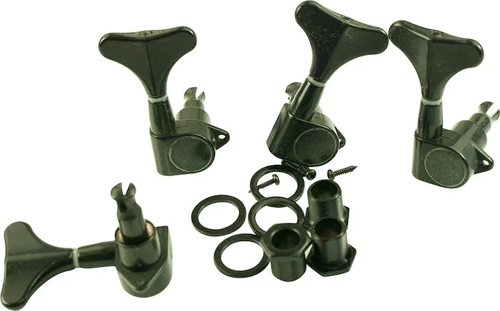 WD 4 In Line Mini Bass Tuning Machines Black