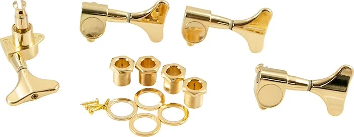 WD 4 In Line Mini Bass Tuning Machines Gold