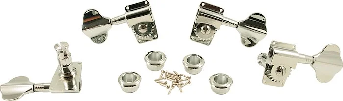 WD 2 Per Side Deluxe Bass Tuning Machines Chrome