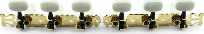 WD 3-On-A-Plate Deluxe Classical Tuning Machines Gold