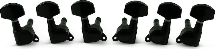 WD 3 Per Side Locking Tuning Machines Black