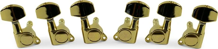 WD 3 Per Side Locking Tuning Machines Gold