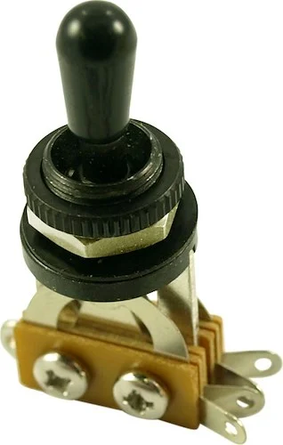 WD 3 Position Toggle Switch For Les Paul Style Guitars 2 Pickup - Black With Black Plastic Tip (20)