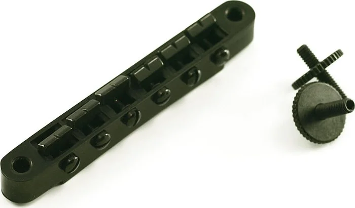 WD ABR-1 Style Tune-O-Matic Bridge With C-Clip Retainers And Small Posts Black