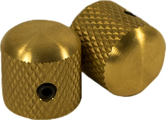 WD Brass Dome Knob Set Of 2 With 1/4 in. Internal Diameter Unplated