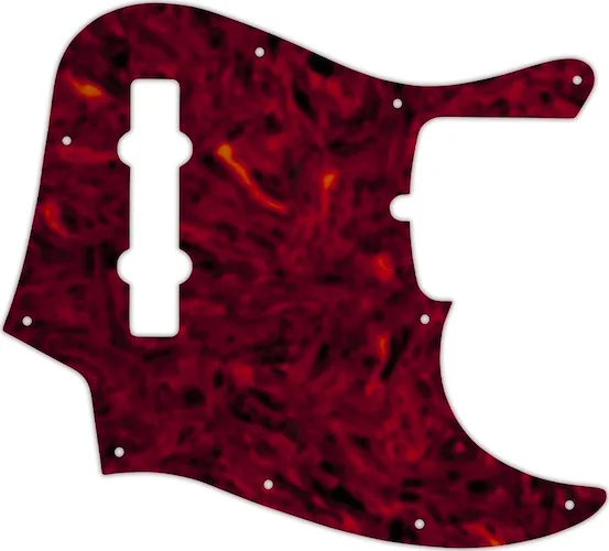 WD Custom Pickguard For American Made Fender 5 String Jazz Bass 05T Tortoise Shell Solid Semi Tran Capital Music Gear