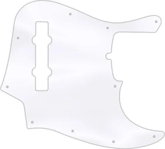 WD Custom Pickguard For American Made Fender 5 String Jazz Bass #45T Clear Acrylic Thin