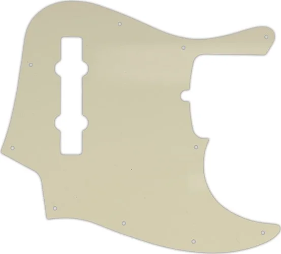 WD Custom Pickguard For American Made Fender 5 String Jazz Bass #55 Parchment 3 Ply
