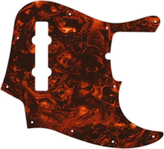 WD Custom Pickguard For American Made Fender 5 String Jazz Bass #05F Faux Tortiose