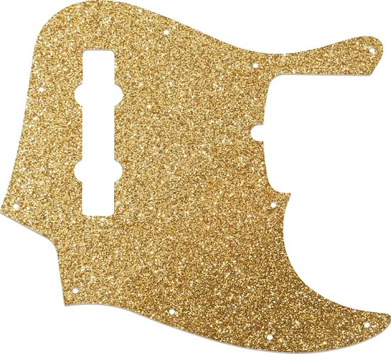 WD Custom Pickguard For American Made Fender 5 String Jazz Bass #60RGS Rose Gold Sparkle 
