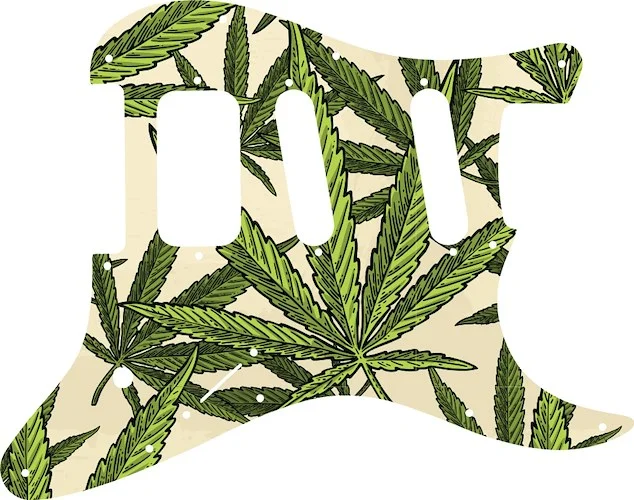 WD Custom Pickguard For Charvel 2014-Present So-Cal Jake E. Lee USA Signature #GC02 Cannabis Leaf Graphic