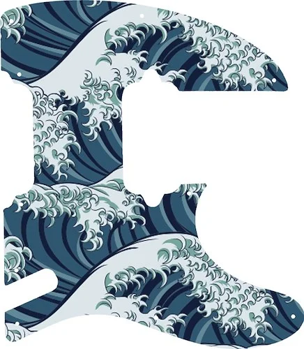 WD Custom Pickguard For Charvel 2020 Pro-Mod So-Cal Style 2 HH 2PT #GT02 Japanese Wave Tattoo Graphic