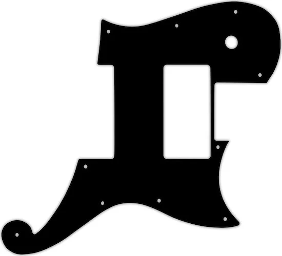 WD Custom Pickguard For D'Angelico Deluxe Atlantic #09 Black/White/Black/White/Black
