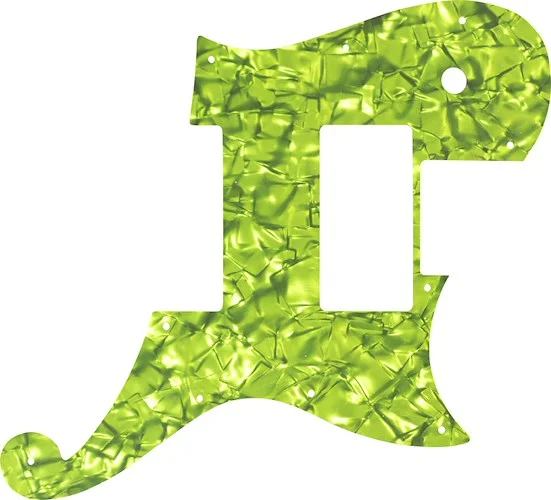 WD Custom Pickguard For D'Angelico Deluxe Atlantic #28LGR Lime Green Pearl