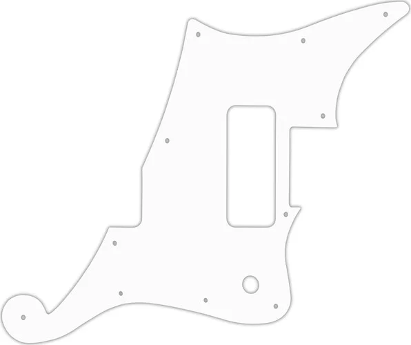 WD Custom Pickguard For D'Angelico Deluxe Bedford #02T White Thin