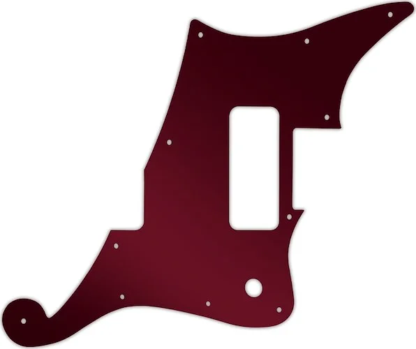 WD Custom Pickguard For D'Angelico Deluxe Bedford #10R Red Mirror