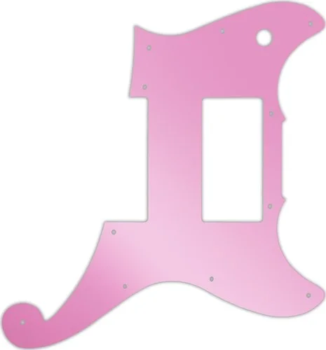 WD Custom Pickguard For D'Angelico Deluxe Brighton #10P Pink Mirror