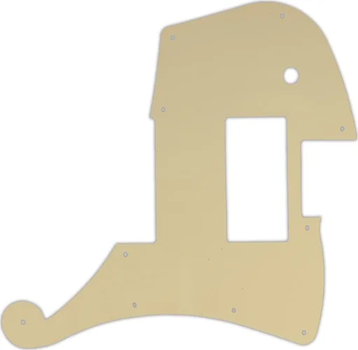 WD Custom Pickguard For D'Angelico Deluxe Ludlow #06T Cream Thin
