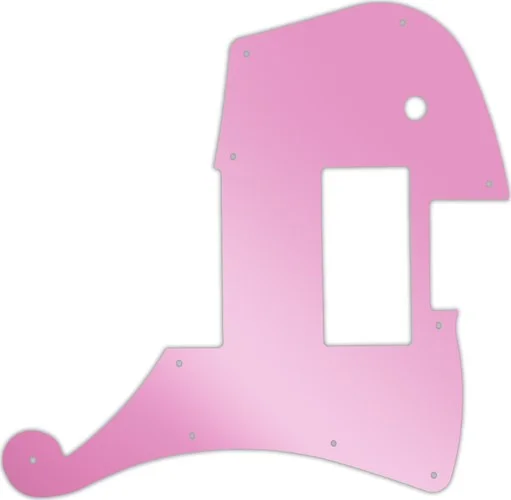 WD Custom Pickguard For D'Angelico Deluxe Ludlow #10P Pink Mirror