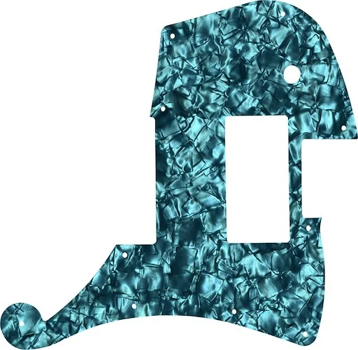WD Custom Pickguard For D'Angelico Deluxe Ludlow #28AQ Aqua Pearl/Black/White/Black