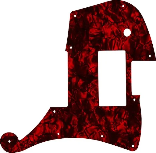 WD Custom Pickguard For D'Angelico Deluxe Ludlow #28DRP Dark Red Pearl/Black/White/Black