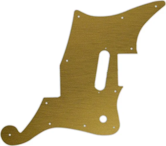 WD Custom Pickguard For D'Angelico Premier Bedford With Tremolo #14 Simulated Brushed Gold/Black PVC