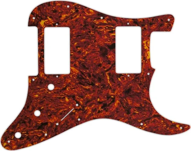 WD Custom Pickguard For Dual Humbucker Fender Stratocaster #05W Tortoise Shell/White