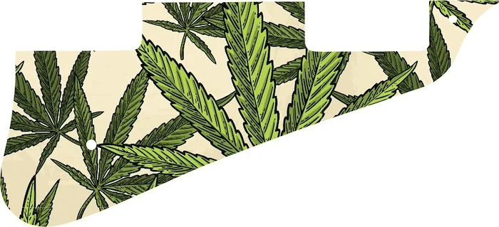 WD Custom Pickguard For Epiphone 2009 Les Paul Standard #GC02 Cannabis Leaf Graphic