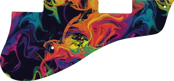 WD Custom Pickguard For Epiphone 2011-2012 Limited Editon 50th Anniversary Casino #GP01 Rainbow Paint Swirl Graphic