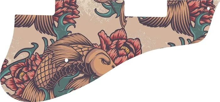 WD Custom Pickguard For Epiphone 2011-2012 Limited Editon 50th Anniversary Casino #GT01 Koi Tattoo Graphic