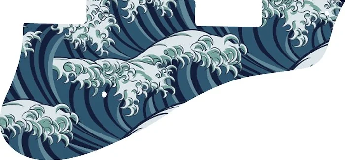 WD Custom Pickguard For Epiphone 2011-2012 Limited Editon 50th Anniversary Casino #GT02 Japanese Wave Tattoo Graphic
