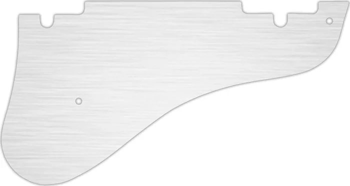 WD Custom Pickguard For Epiphone Emperor Swingster #13 Simulated Brushed Silver/Black PVC