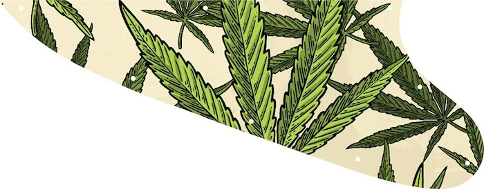 WD Custom Pickguard For Epiphone Limited Edition Joe Bonamassa Treasure Firebird-I #GC02 Cannabis Leaf Graphic