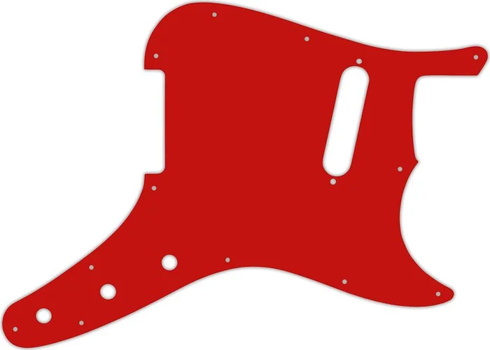 WD Custom Pickguard For Fender 1957-1976 Musicmaster #07 Red/White/Red