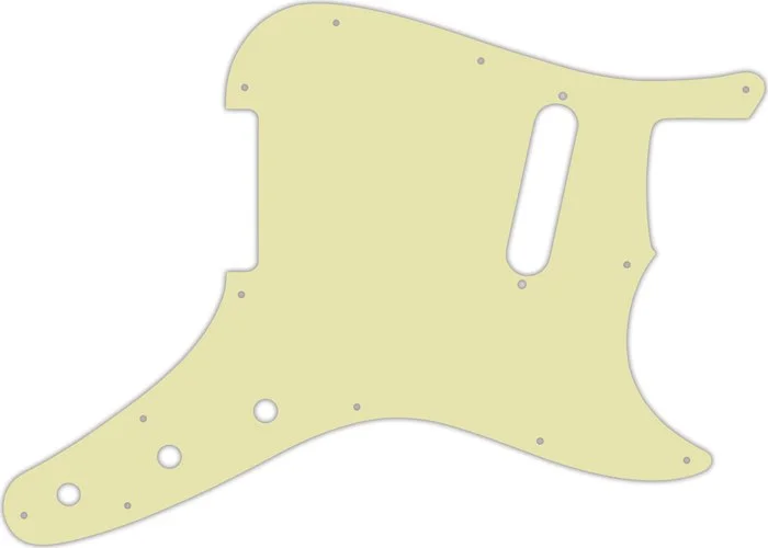 WD Custom Pickguard For Fender 1957-1976 Musicmaster #34 Mint Green 3 Ply