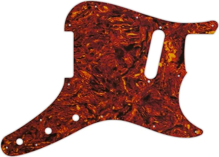 WD Custom Pickguard For Fender 1957-1976 Musicmaster #05W Tortoise Shell/White