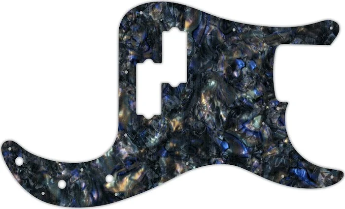 WD Custom Pickguard For Fender 1962-1964 Precision Bass #35 Black Abalone