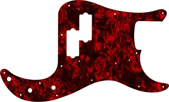 WD Custom Pickguard For Fender 1962-1964 Precision Bass #28DRP Dark Red Pearl/Black/White/Black