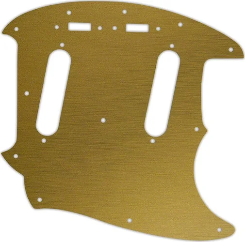WD Custom Pickguard For Fender 1964-1982 Mustang #14 Simulated Brushed Gold/Black PVC