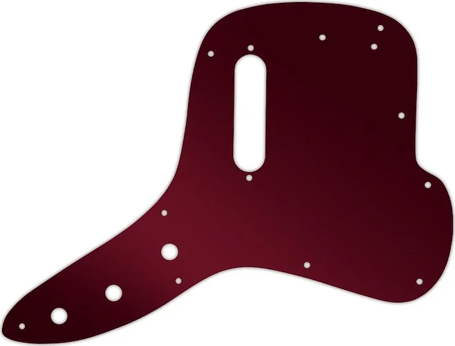 WD Custom Pickguard For Fender 1971-1977 Musicmaster Bass #10R Red Mirror