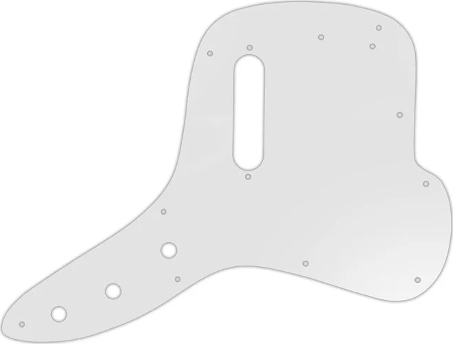 WD Custom Pickguard For Fender 1971-1977 Musicmaster Bass #22 Translucent Milk White