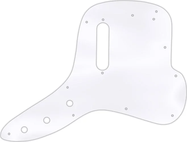 WD Custom Pickguard For Fender 1971-1977 Musicmaster Bass #45 Clear Acrylic